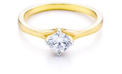 SAVICKI Inel de logodnă SAVICKI: aur bicolor, cu zirconiu - savicki - 3 303,00 RON