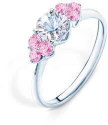 SAVICKI Inel de logodnă Fairytale: aur alb, safir alb - savicki - 6 742,00 RON