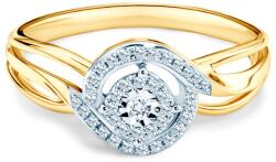SAVICKI Inel de logodnă SAVICKI: aur bicolor, diamante - savicki - 8 230,00 RON