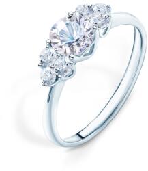 SAVICKI Inel de logodnă Fairytale: aur alb, safir alb - savicki - 7 944,00 RON