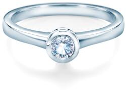 SAVICKI Inel de logodnă SAVICKI: aur alb, diamant - savicki - 3 690,00 RON