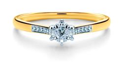 SAVICKI Inel de logodnă SAVICKI: aur bicolor, diamante - savicki - 5 850,00 RON
