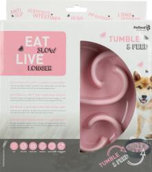 EAT SLOW HAC evéslassító tál forgó belsővel pink (100999)