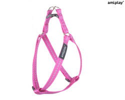 amiplay AP Reflective Y hám M 30-55*1, 5cm pink (110863)