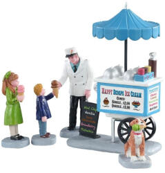 Lemax Happy Scoops fagylaltos kocsi Caddington Village