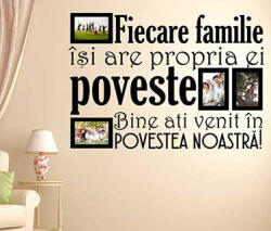 4 Decor Sticker Povestea Familiei Noastre - sticker personalizabil - beestick-deco - 172,00 RON