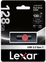 Lexar JumpDrive Dual Drive D300 128GB USB 3.2 (LJDD300128G-BNBNG) Memory stick