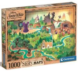 Clementoni Disney - Hófehérke Történet Térkép 1000 db-os (39815)
