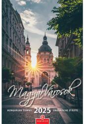 CSG 2025 Magyar városok 21x32cm falinaptár (FN 082) - bestbyte