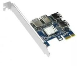  4xUSB 3.0 bővítő kártya PCI-E x1 OEM (PCIS4)