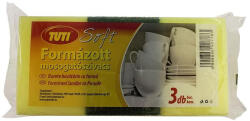 TUTI Mosogatószivacs, formázott, 3 db, TUTI Soft (KHT1159)