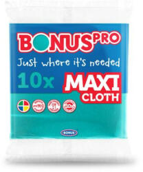 Bonus Törlőkendő, univerzális, 10 db, BONUS MAXI, zöld (KHT896) (B310)