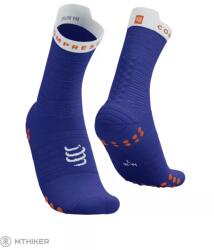 Compressport Pro Racing V4.0 Run High zokni, dazz kék/fehér (T4 (EU 45-48))