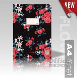 Absolut Magic Pattern Dream Roses A4 87-40 kockás füzet (5999090973644) - officedepot