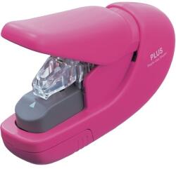 PLUS Corporation kézi kapocsmentes pink tüző- és lyukasztógép (31148) - officedepot