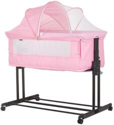 Chipolino Patut co-sleeper transformabil in tarc Chipolino Zen flamingo (KOSZE0206FL)