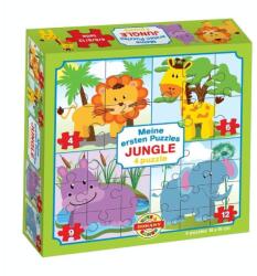 Dohány Dzsungel állatai 4 az 1-ben puzzle (D500-100)