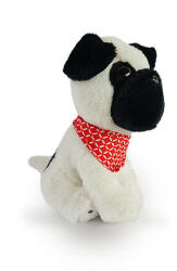 MAC TOYS Câine de pluș 21 cm, alb (M550522)