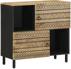 vidaXL tömör nyers mangófa tálalószekrény 80 x 33, 5 x 75 cm (4018655)