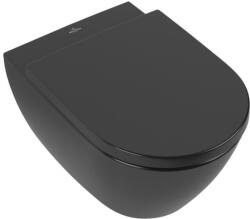 Villeroy & Boch Subway 3.0 wc ülőke lecsapodás-gátlós fekete 8M42S1R7