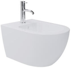 AREZZO design Arizona fali porcelán bidé csaplyukkal, Vortex öblítési technológiával, fényes fehér AR-703 (AR-703)
