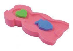 BADUM Szivacs babatartó kádba - Midi - Rózsaszín - pindurka