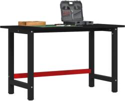 vidaXL sötétbarna tömör tölgyfa munkapad 140 x 60 x 81, 5 cm (3309677)