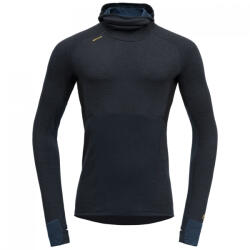 Devold Tuvegga Merino Hoodie Man 2024 férfi funkcionális pulóver XL / fekete/kék