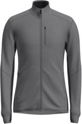 icebreaker M Descender LS Zip férfi pulóver M / szürke/fekete