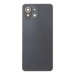  Xiaomi Mi 11 Lite 5G akkufedél (hátlap) kamera lencsével fekete, utángyártott