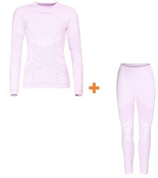 Progress Seamless Bamboo Set női thermo ruházat L-XL / sötétlila/rózsaszín
