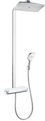 Hansgrohe Raindance Select E, zuhanygarnitúra Showerpipe 360 termosztáttal, EcoSmart 9 l/perc, fehér/króm, HAN-27286400 (HAN-27286400)