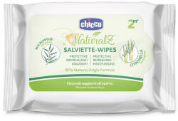 Chicco - Șervețele pentru țânțari protectoare și răcoritoare, 97% ingrediente naturale, 20 buc, 2 luni+ (01159.90)