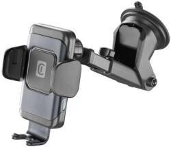 Cellularline HUG Dual Pro autós telefontartó és vezetéknélküli töltő motorizált bölcsővel (tapadókorong, szellőzőrács)