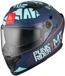 MT Helmets MT BRAKER SV PUNK RIDER C7 cască de motociclist integrală albastru-turcoazei (MT1346A7127)