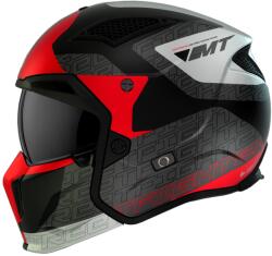 MT Helmets Cască de motocicletă MT Streetfighter SV Totem B15 negru-gri-alb-roșu (MT13279951152) - motozem - 644,20 RON