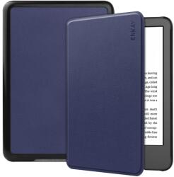 ENKAY LEATHER Husă rabatabilă pentru Amazon Kindle 11th Gen 2022 / 2024 albastru închis