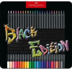 Faber-Castell Black Edition 24 db-os klt fekete test fém dobozban színes ceruza készlet (FC116425) - tintasziget