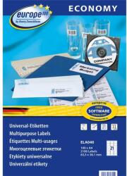 AVERY Europe100 ELA040 63, 5x38, 1mm univerzális 2100db-os etikett (ELA040) - tintasziget