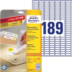 AVERY L4731REV-25 25, 4x10mm visszaszedhető 5670db-os etikett (L4731REV-25) - tintasziget