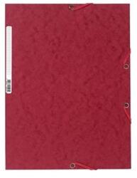 Exacompta A4 prespán cseresznyepiros gumis mappa (P2110-0582) - tintasziget