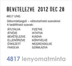 Trodat 4817 állítható magyar szöveggel dátumbélyegző (4817-UN-FK) - tintasziget