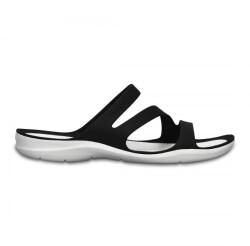 Crocs Papuci Crocs Swiftwater Sandal W Negru - Black/White 36-37 EU - W6 US