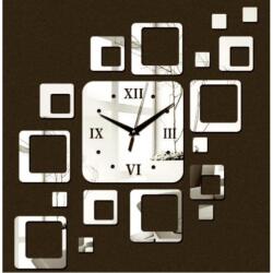 HARAHU SQ-23945 felragasztható falióra - Ezüst KP23945