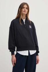 Tommy Hilfiger pamut melegítőfelső sötétkék, női, nyomott mintás, WW0WW43337 - sötétkék S