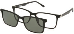 Solano Rame ochelari de vedere cu ClipON polarizat pentru Barbati Solano CL 90212A, Plastic, Negru, 55 mm (CL 90212A)