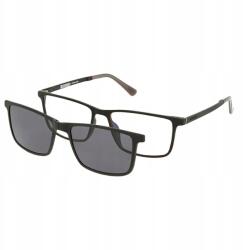 Solano Rame ochelari de vedere cu ClipON polarizat pentru Barbati Solano CL 90209A, Plastic, Negru, 55 mm (CL 90209A) Rama ochelari