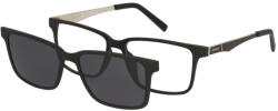 Solano Rame ochelari de vedere cu ClipON polarizat pentru Barbati Solano CL 90107A, Plastic, Negru, 56 mm (CL 90107A)