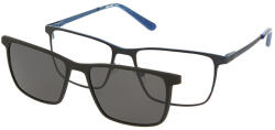 Solano Rame ochelari de vedere cu ClipON polarizat pentru Barbati Solano CL 10180D, Metal, Albastru, 54 mm (CL 10180D)