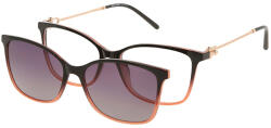 Solano Rame ochelari de vedere cu ClipON polarizat pentru Femei Solano CL 90189A, Plastic, Negru, 54 mm (CL 90189A) Rama ochelari